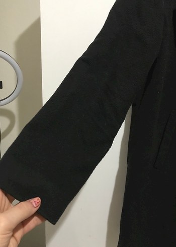 Siyah Düğmeli Kaban - Görsel 6