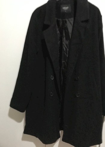 Siyah Düğmeli Kaban - Görsel 9