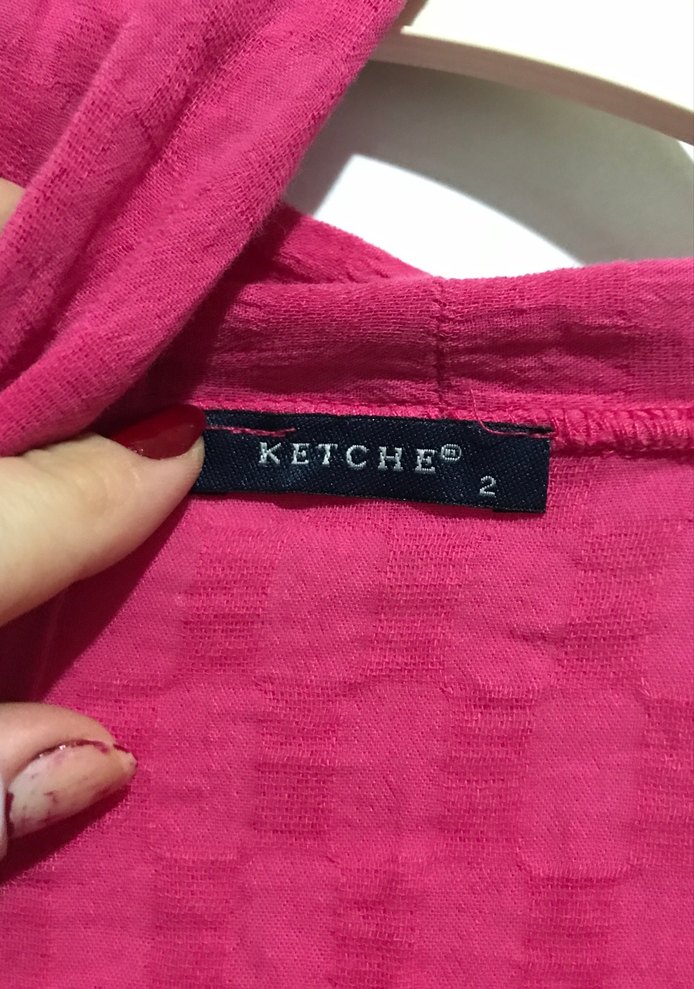 Pembe Uzun Kollu Bohem Kadın Sabahlık - Görsel 4