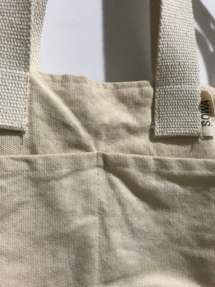 Bej Keten Kadın Çanta - Görsel 3