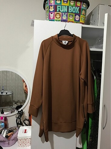 Scuba kumaş tunik
