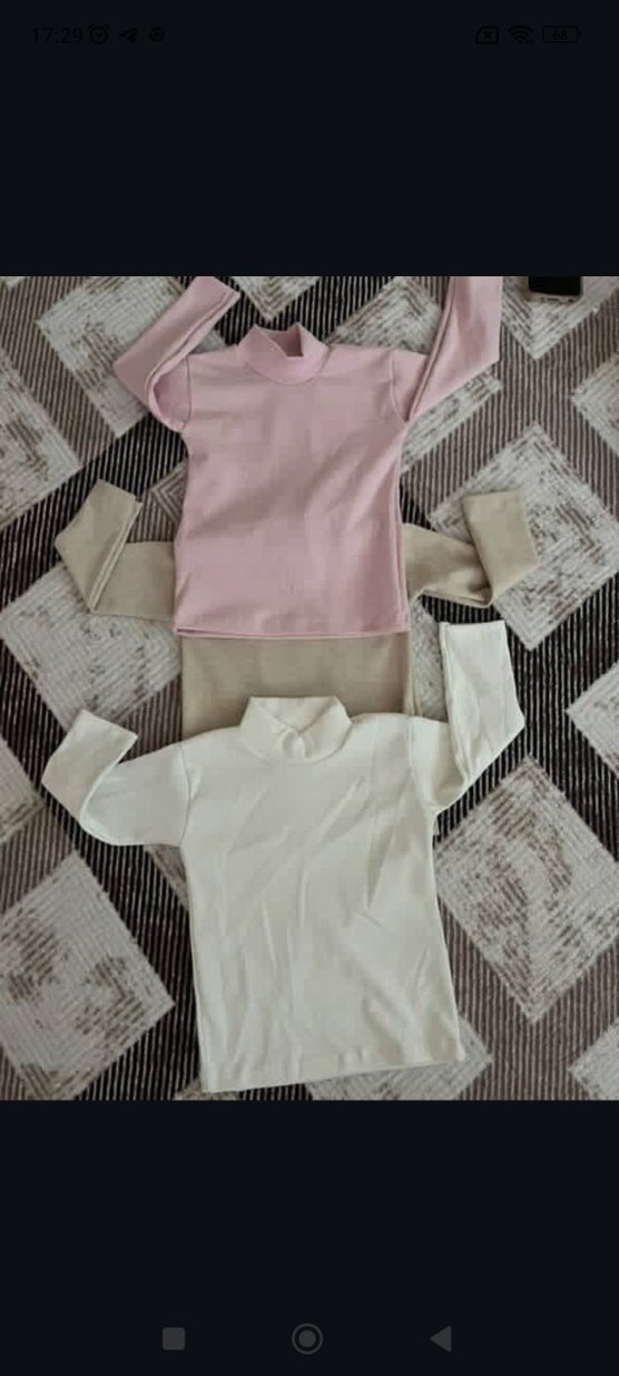 Beyaz Çocuk İçlik Üstü - Görsel 2