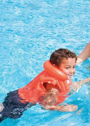 Çocuklar için Renkli Mavi Şişme Havuz Seti - Görsel 5