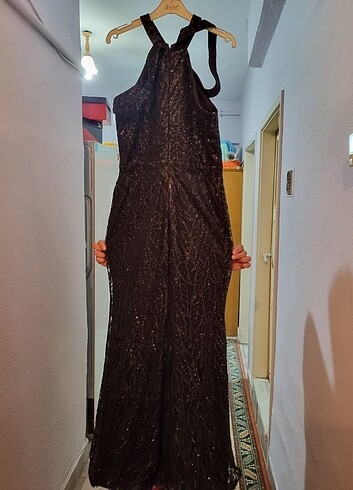 m Beden siyah Renk Abiye elbise