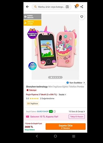 Akıllı çocuk telefonu