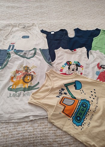 Çocuk Baskılı Atletler Çok Renkli - Görsel 2