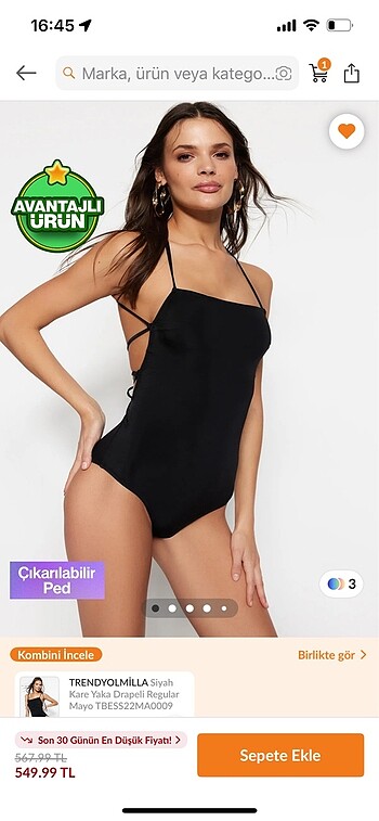 Sırt dekolteli mayo