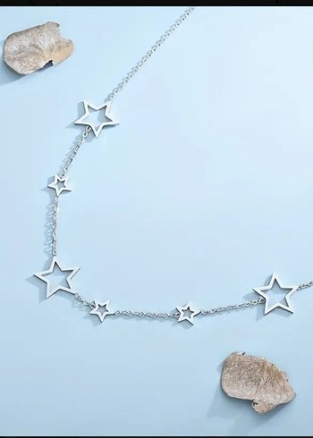 Accessorize Beyaz Yıldız Detaylı Zincir Kolye