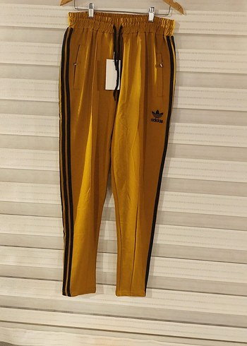 xxl bedenhardal Sarı Adidas Fermuarlı Erkek Eşofman Altı - Görsel 3