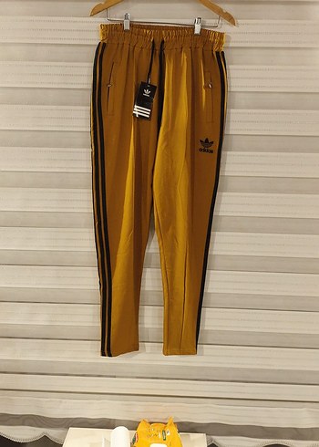 xxl bedenhardal Sarı Adidas Fermuarlı Erkek Eşofman Altı - Görsel 2