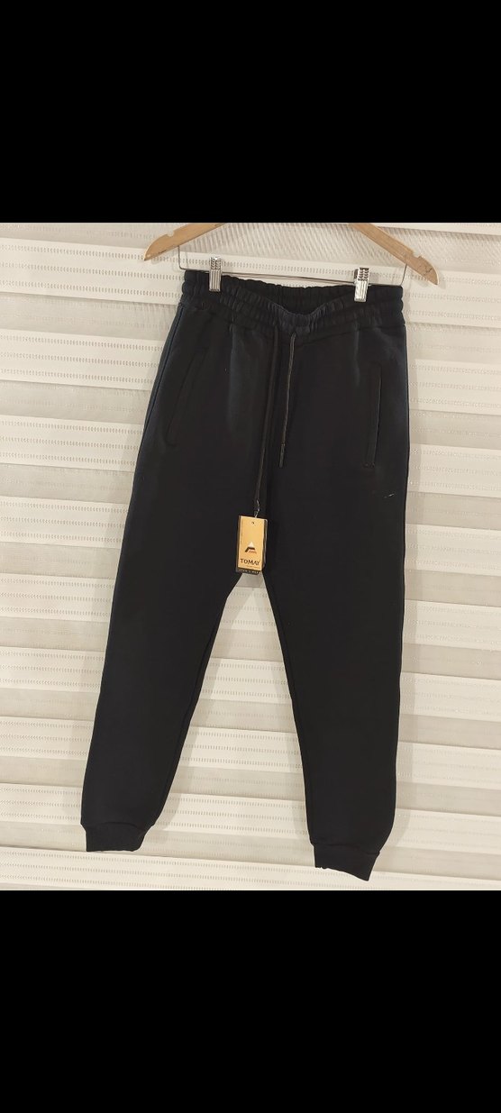 m beden Erkek lacivert Kemerli Rahat Eşofman Altı - Görsel 2