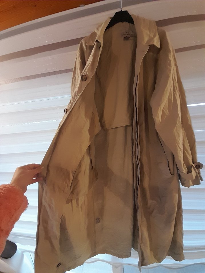 m  ve L olur Bej Keten Uzun erkek - Görsel 4