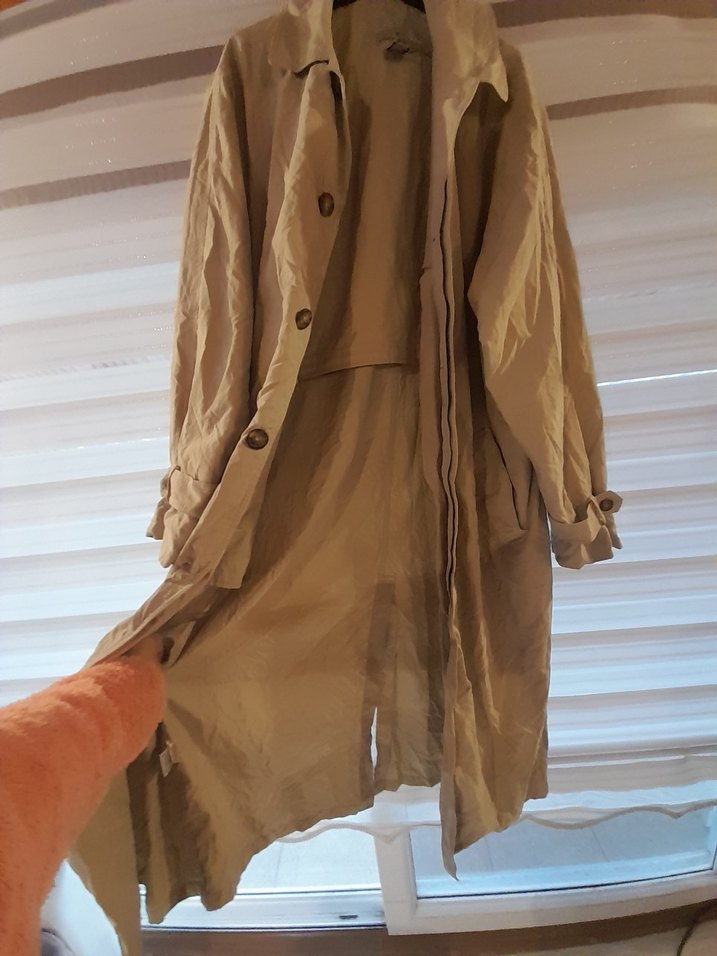 m  ve L olur Bej Keten Uzun erkek - Görsel 5