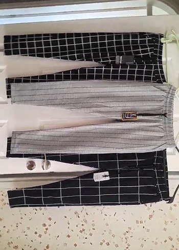 s beden üc adet gri lacivert ve uzun kareli lacivert 3 adet - Görsel 2