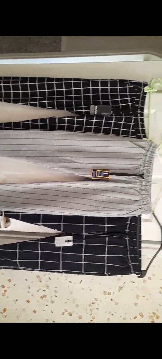 s beden üc adet gri lacivert ve uzun kareli lacivert 3 adet - Görsel 4