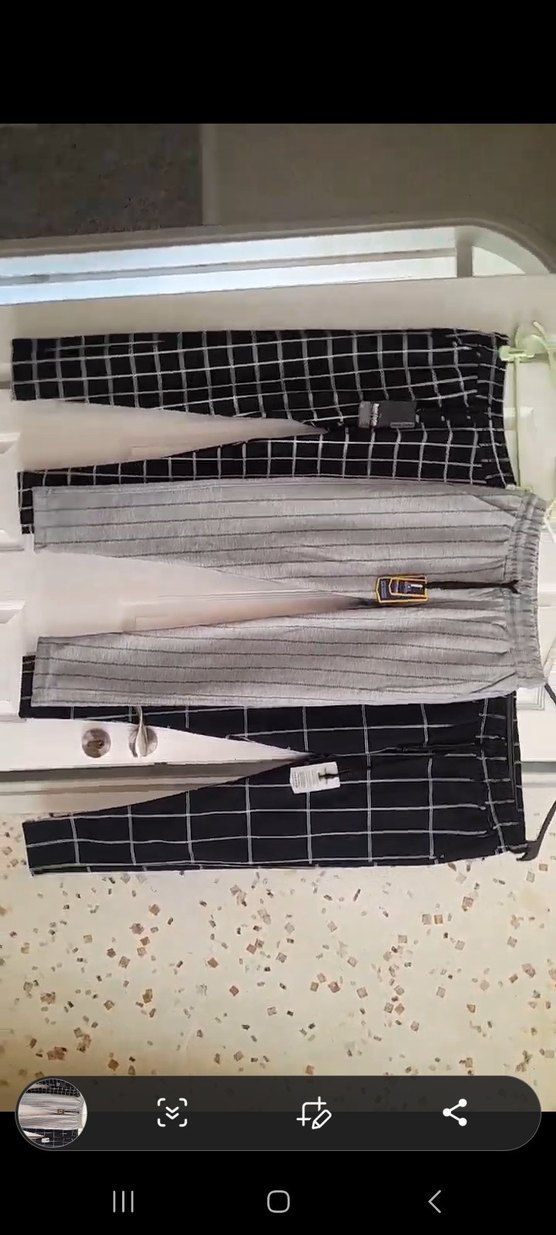 s beden üc adet gri lacivert ve uzun kareli lacivert 3 adet - Görsel 2