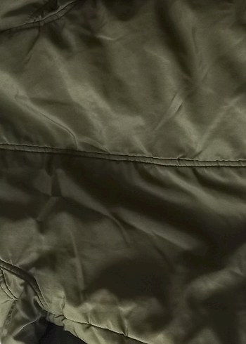 Düğmeli Haki kız Çocuk Kaban - Görsel 4