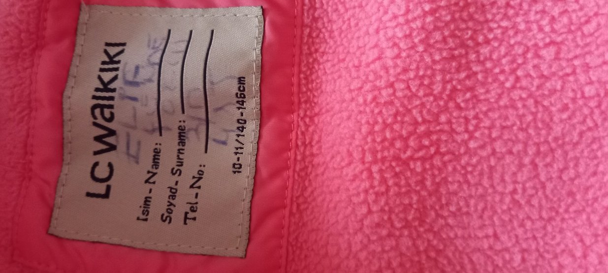 Pembe Düğmeli kız çocuk mont geniş kesim - Görsel 3