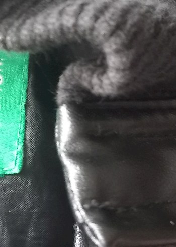 Siyah Deri Biker Ceket - Görsel 3