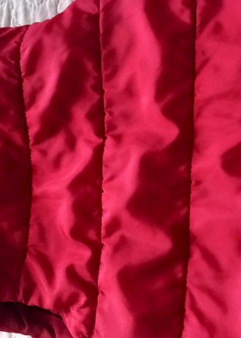 Kız Çocuk Parlak Kırmızı Fermuarlı Yelek - Görsel 3