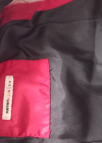 Kız Çocuk Parlak Kırmızı Fermuarlı Yelek - Görsel 2