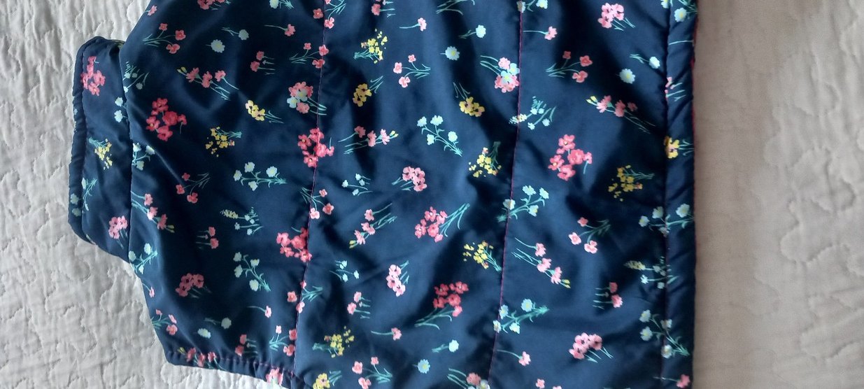 Çiçek Desenli kız çocuk yelek - Görsel 2