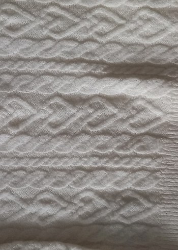 kız çocuk Beyaz Örgü Triko Kazak - Görsel 4