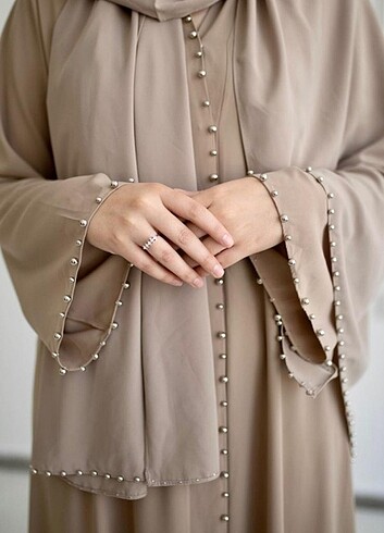 Taşlı abaya - Görsel 2