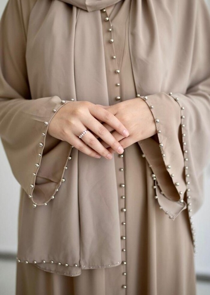 Taşlı abaya - Görsel 2