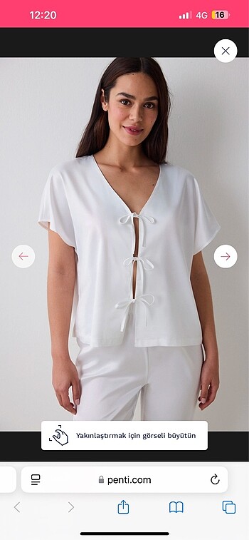 Penti Bridal Saten Pijama Takımk