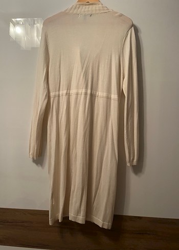 Bej Uzun Düğmeli Hamile Kaban - Görsel 5