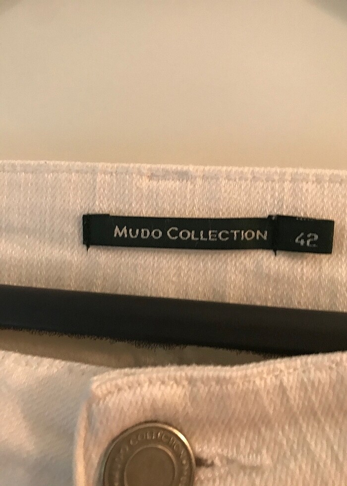 Kanvas beyaz pantolon - Görsel 3