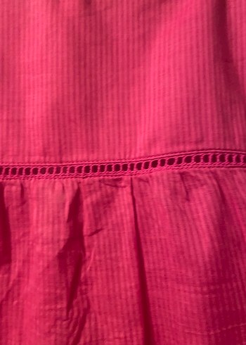 Pembe Bohem Uzun Kollu Keten Kadın Gömlek - Görsel 6