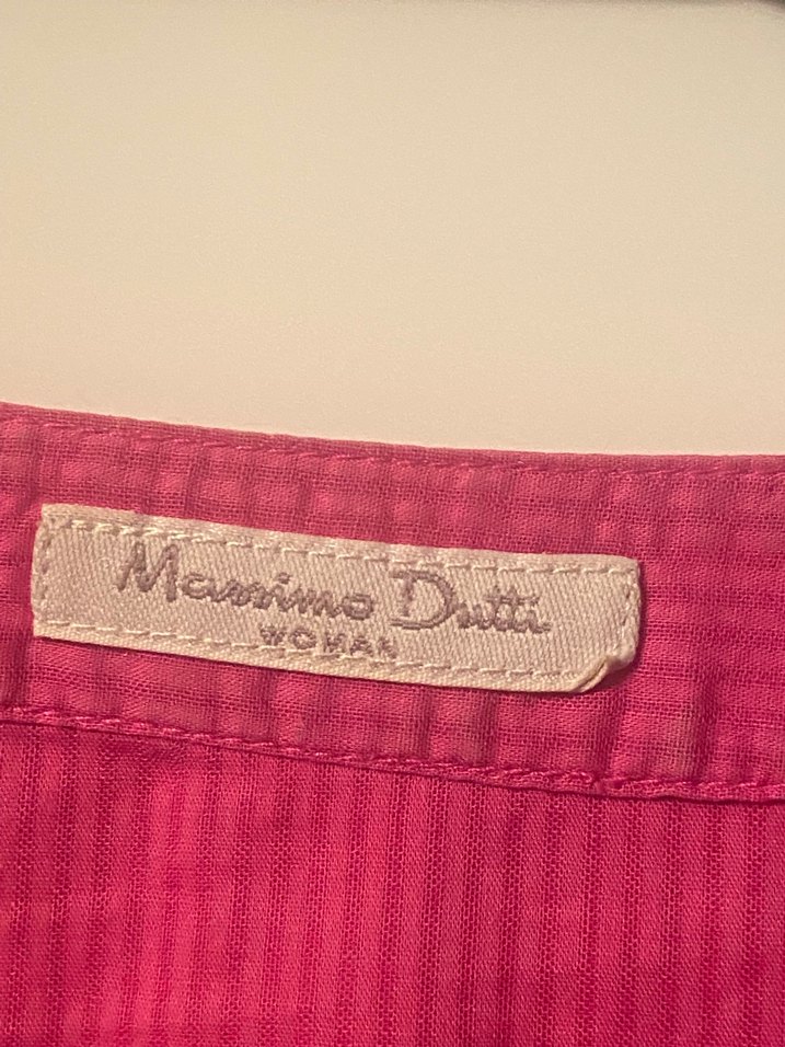 Pembe Bohem Uzun Kollu Keten Kadın Gömlek - Görsel 3