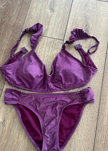 Parlak Mor Strappy Bikini