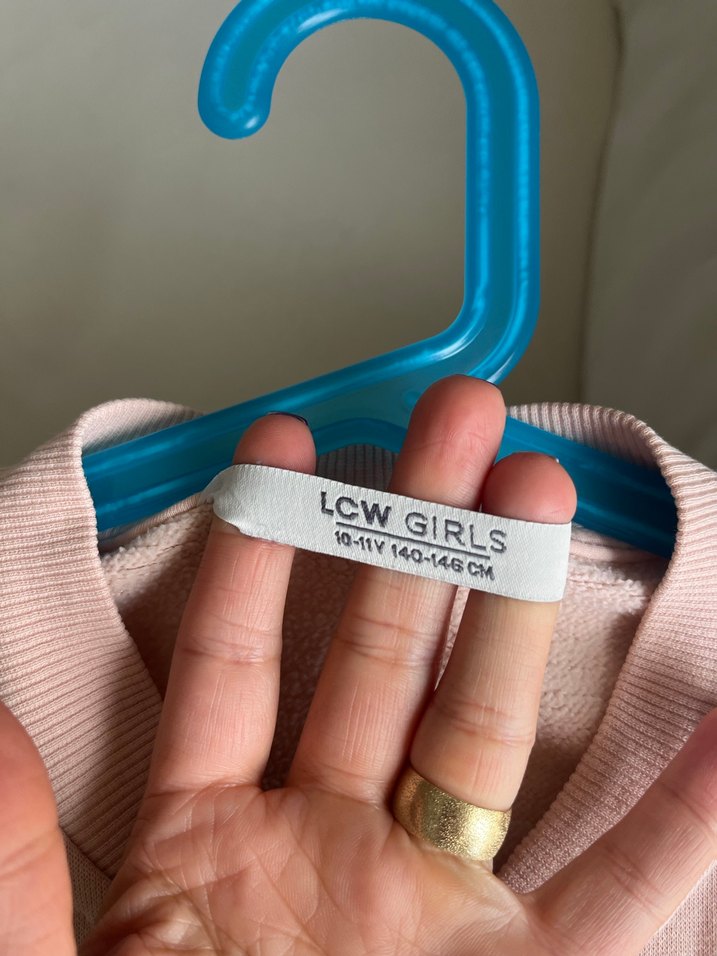 Uzun Kollu Pembe Düğmeli kız çocuk Ceket - Görsel 3