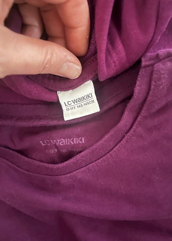 Mor Fermuarlı kız çocuk Sweatshirt - Görsel 2