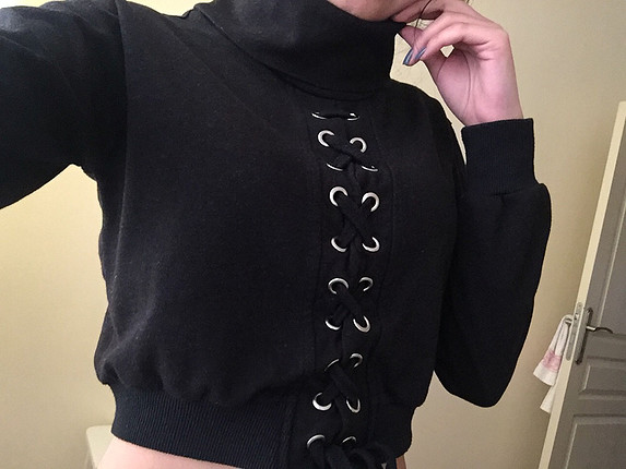 Diğer Yarım balıkçı yaka sweatshirt 