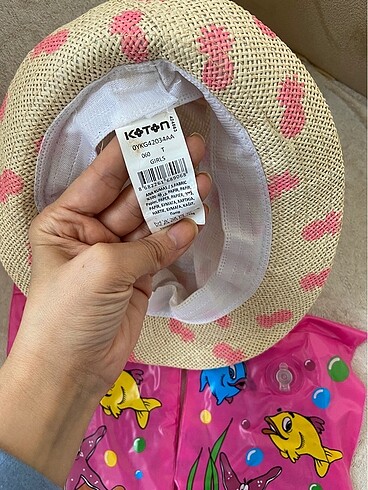 Decathlon Pembe kolluk şapka hediyeli