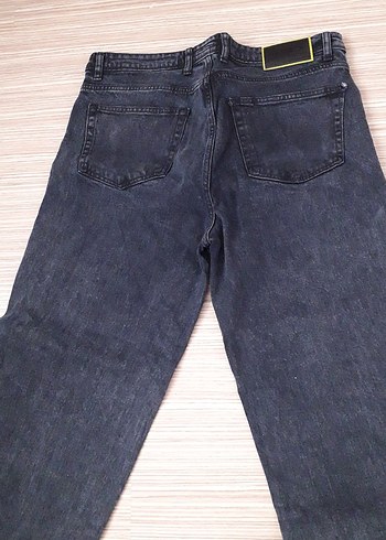 32 Beden Siyah Kadın Denim Pantolon Regular Fit