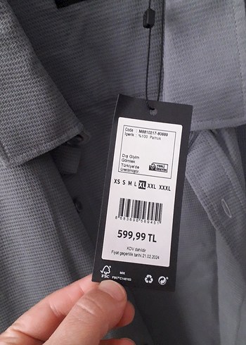 xl Beden mavi erkek gomlek