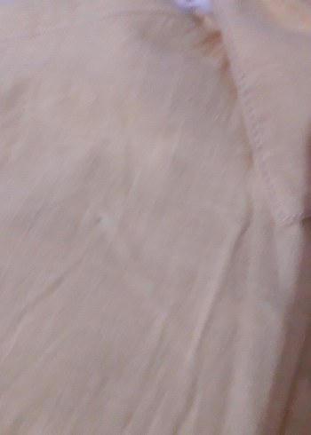 s Beden sarı Renk Sarı Keten Kısa çocuk Gömlek