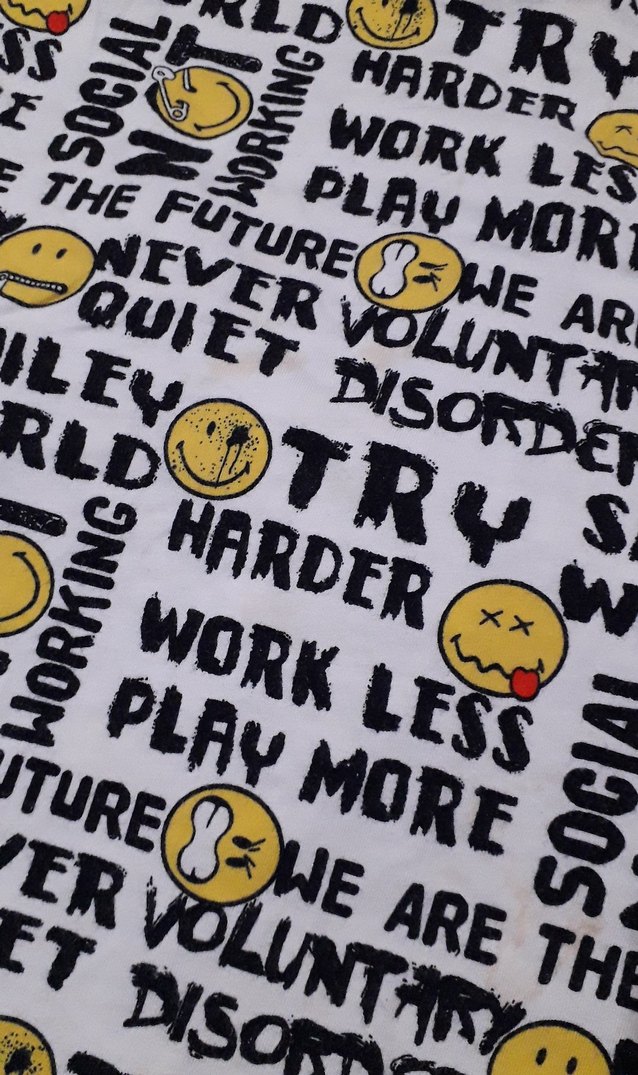 Beyaz Baskılı Kız Tişörtü, Kısa Kollu, Salaş - Görsel 4