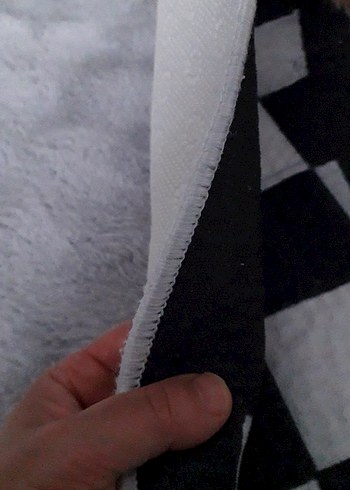 Gri Beyaz Kareli Modern mutfak halisi - Görsel 3