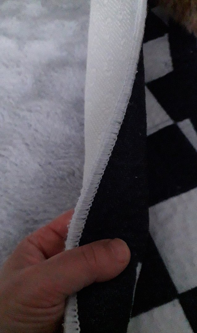 Gri Beyaz Kareli Modern mutfak halisi - Görsel 3