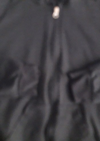 Siyah Fermuarlı Kapüşonlu çoçuk Sweatshirt - Görsel 3