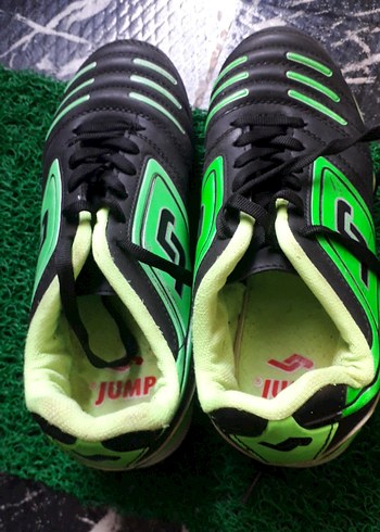 Yeşil çocuk  Futbol Ayakkabısı Velcro Bağcıklı - Görsel 2