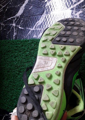 Yeşil çocuk  Futbol Ayakkabısı Velcro Bağcıklı - Görsel 3