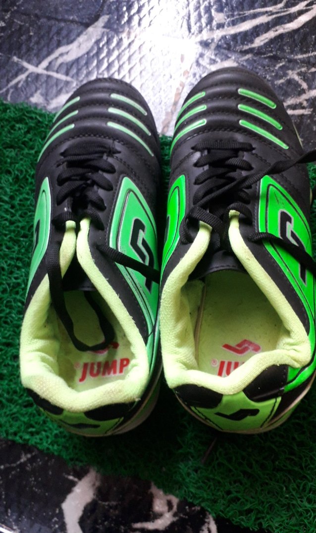Yeşil çocuk  Futbol Ayakkabısı Velcro Bağcıklı - Görsel 2