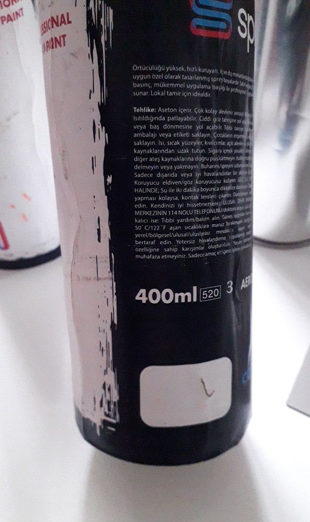 Spraylab Profesyonel Sprey Şişesi Beyaz-Gri - Görsel 3